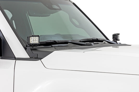 Rough Country 72113 LED Light Kit | Ditch Mount | 2" Black Pair | Flood | Toyota Land Cruiser (24-25)