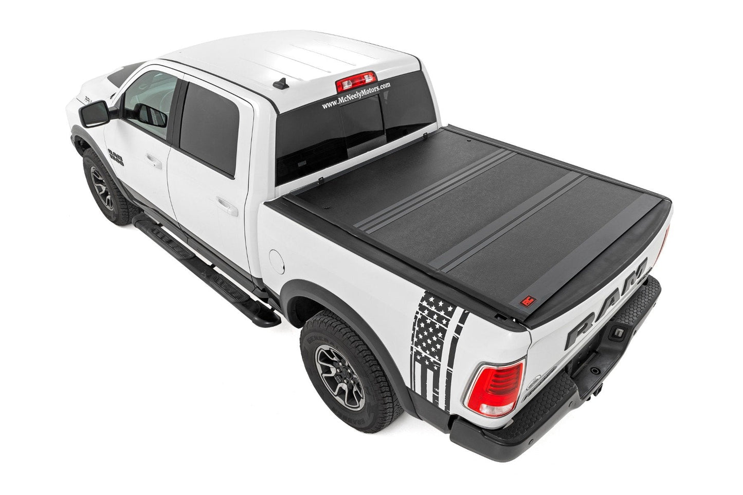 Rough Country 47318650B Hard Low Profile Bed Cover | 6'4" Bed | Ram 1500/2500/3500 2WD/4WD (10-25 & Classic)
