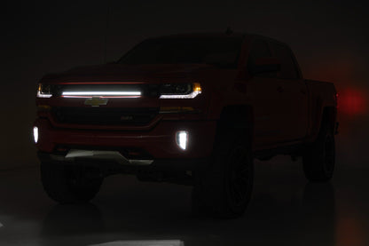 Rough Country 70992 LED Light Kit | Grille Mount | 30 Inch DRL | Chevy Silverado 1500 (16-18)