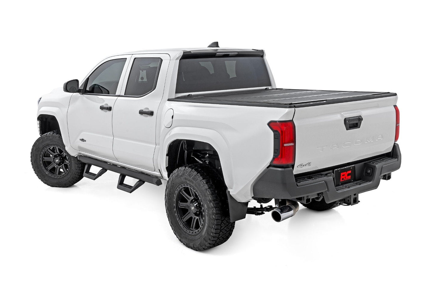 Rough Country 73004 SRX2 Adjustable Aluminum Steps | Double Cab | Toyota Tacoma 2WD/4WD (24-25)