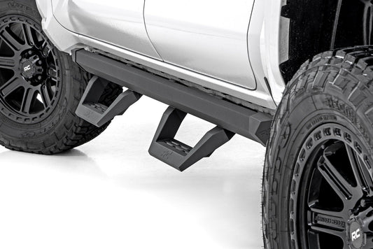 Rough Country 73004 SRX2 Adjustable Aluminum Steps | Double Cab | Toyota Tacoma 2WD/4WD (24-25)