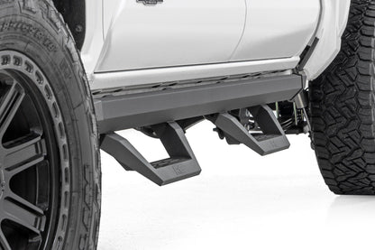 Rough Country 73004 SRX2 Adjustable Aluminum Steps | Double Cab | Toyota Tacoma 2WD/4WD (24-25)