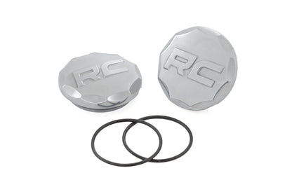 Rough Country 81178 Polished Aluminum Ball Joint Caps | Pair | Rough Country Control Arms