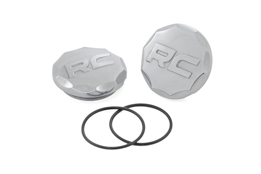 Rough Country 81178 Polished Aluminum Ball Joint Caps | Pair | Rough Country Control Arms