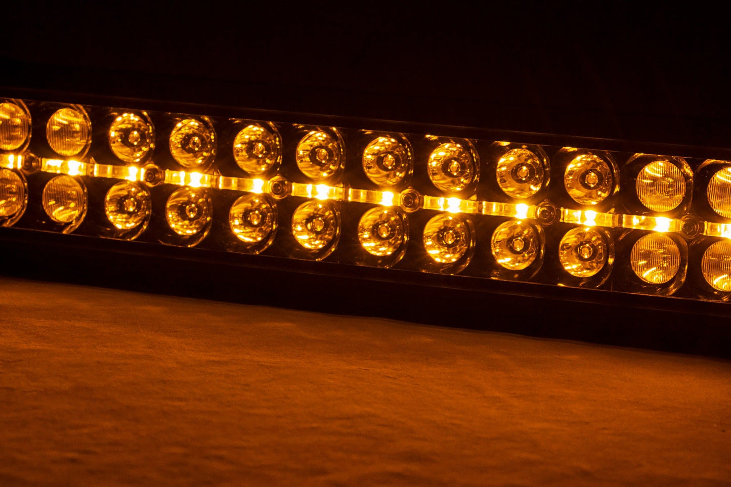 Rough Country 70950BDA 50 Inch Black Series LED Light Bar | Dual Row | Amber DRL