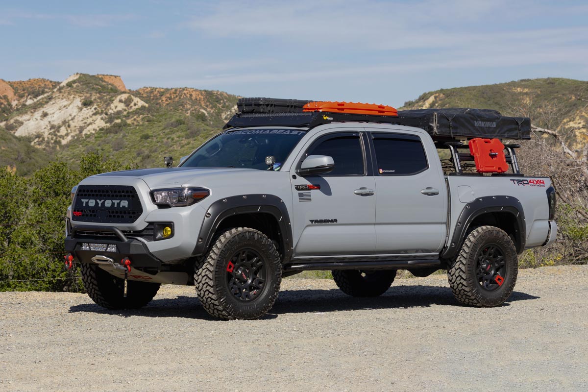 Rough Country A-T11621-8T0 Fender Flares | Defender | 8T0 Blazing Blue | Toyota Tacoma 2WD/4WD (16-23)