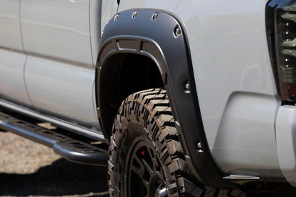 Rough Country A-T11621-8W7 Fender Flares | Defender | 8W7 Blue Crush | Toyota Tacoma 2WD/4WD (2016-2023)