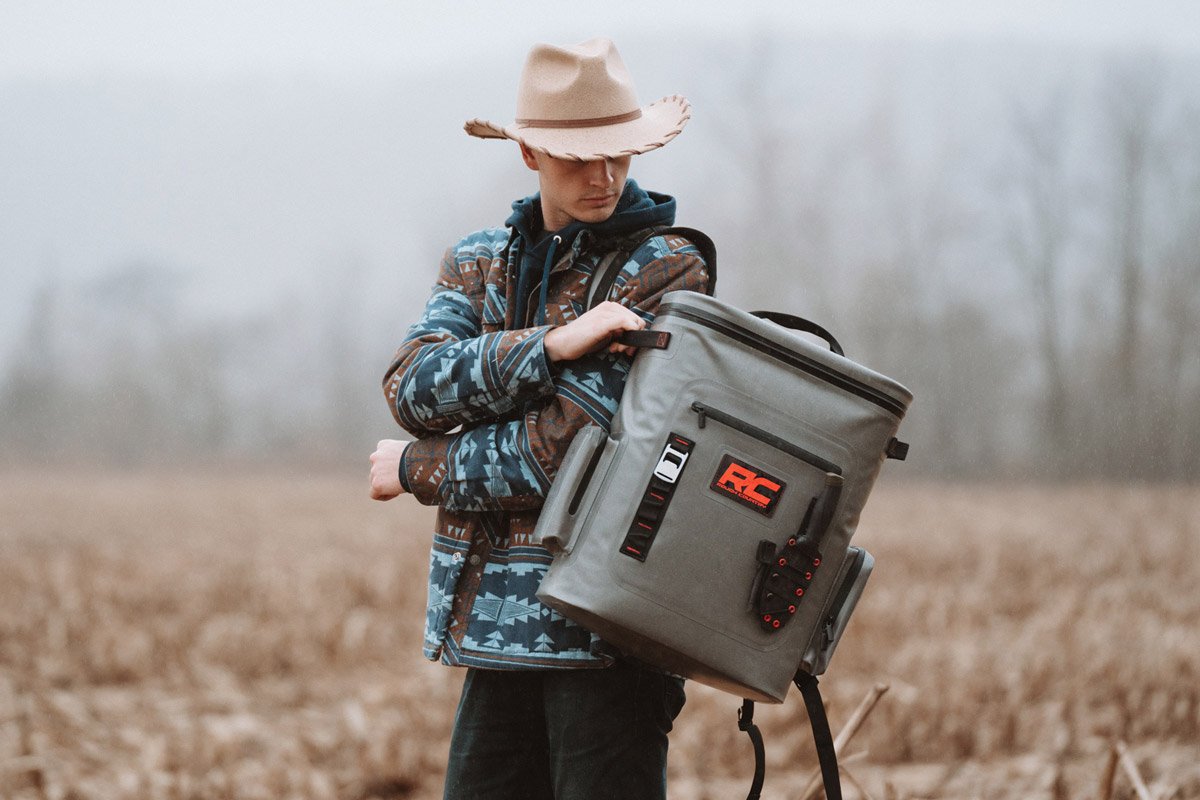 Rough Country 99032 Insulated Backpack Cooler | 24 Cans | Waterproof