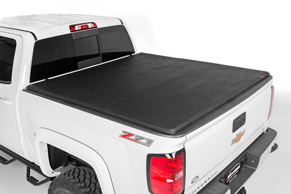 Rough Country 41288650A Soft Tri-Fold Bed Cover | 6'7" Bed | Chevy/GMC 1500 (00-06 & Classic)