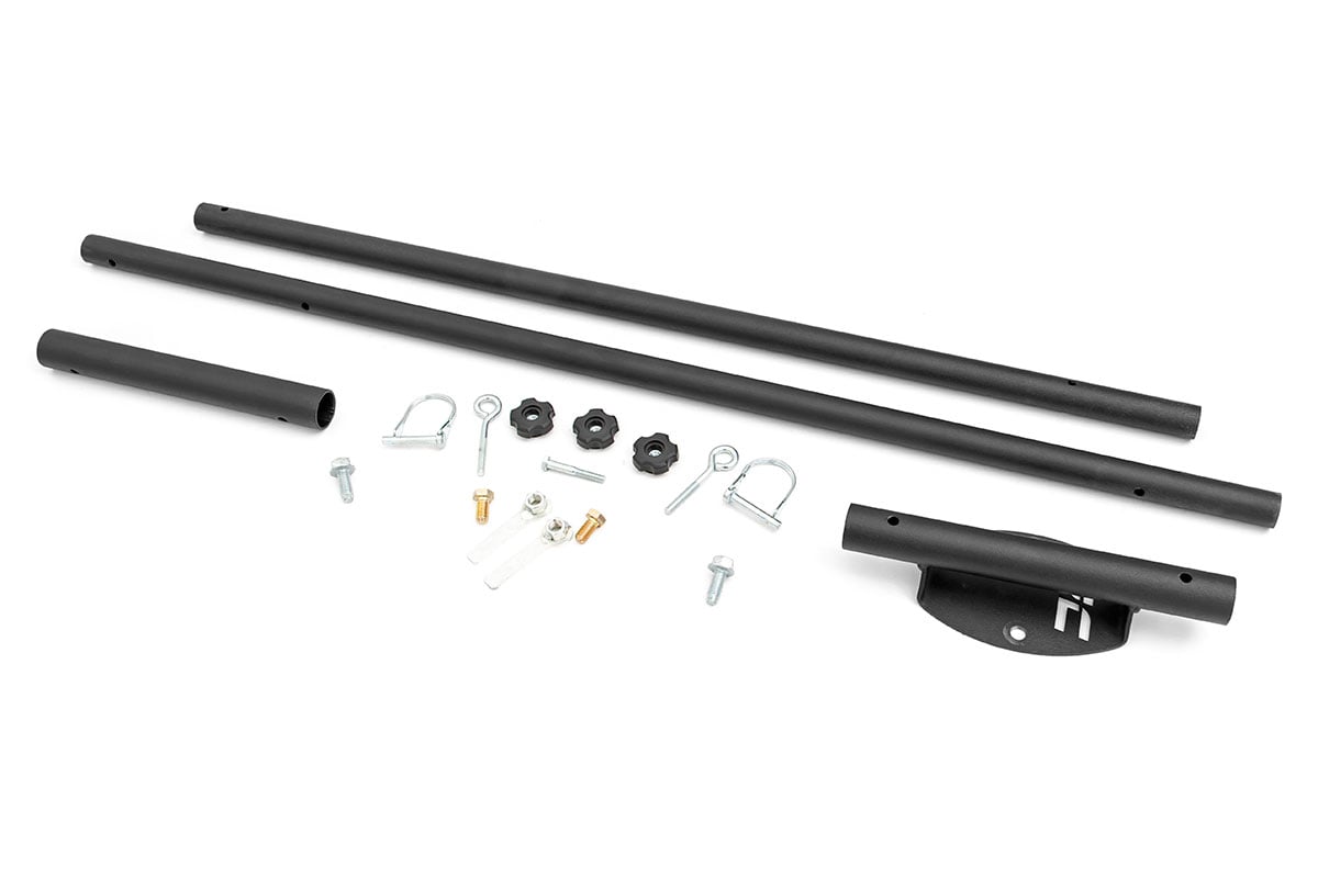 Rough Country 117503 Flag Pole Holder | Bed Rail | w/ Flag