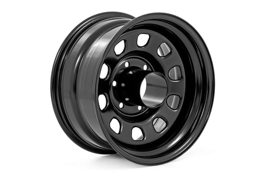 Rough Country RC51-7655 Steel Wheel | Black | 17x9 | 6x5.5 | 4.25 Bore | -12