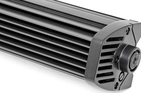 Rough Country 72954BD 54 Inch Black Series LED Light Bar | Curved | Dual Row | Cool White DRL