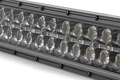 Rough Country 70920BDA 20 Inch Black Series LED Light Bar | Dual Row | Amber DRL