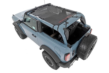 Rough Country 85116 Mesh Bikini Top Plus | Black | Ford Bronco 4WD (2021-2025)