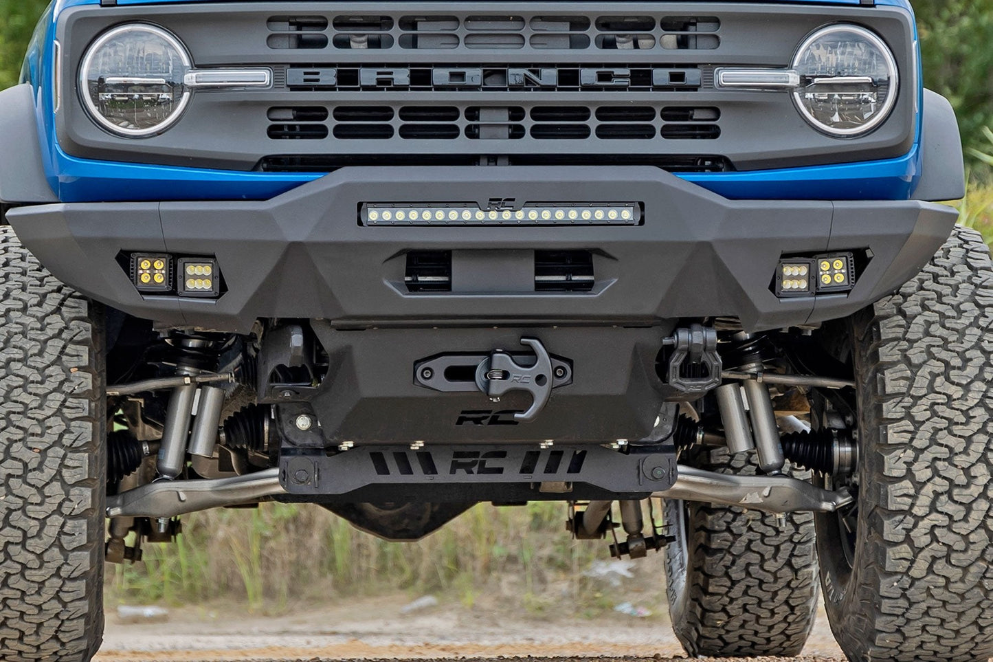 Rough Country 51058 Hidden Winch Mount | 9500S | Ford Bronco 4WD (2021-2025)