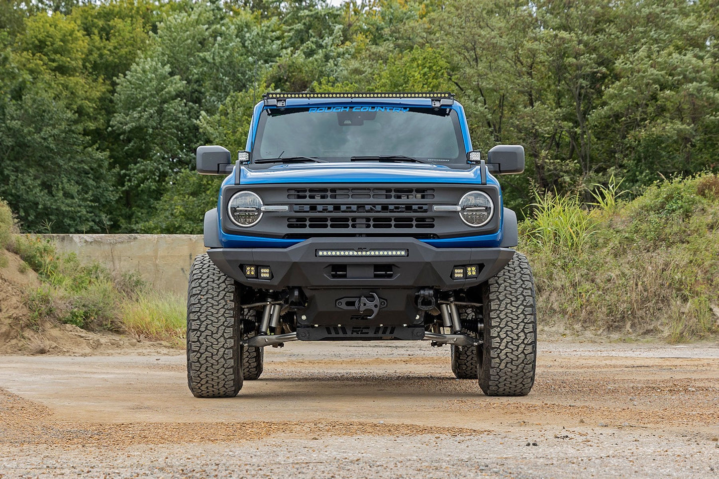 Rough Country 51065 Hidden Winch Mount | All Models | Ford Bronco 4WD (2021-2025)