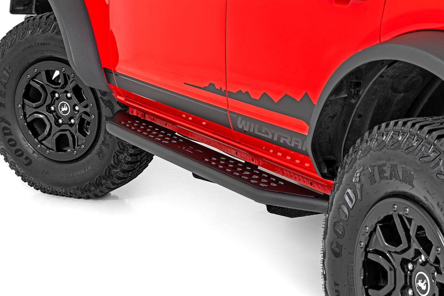 Rough Country 14007 OV2 Running Boards | Side Step Bars | 4-Door | Ford Bronco 4WD (2021-2025)