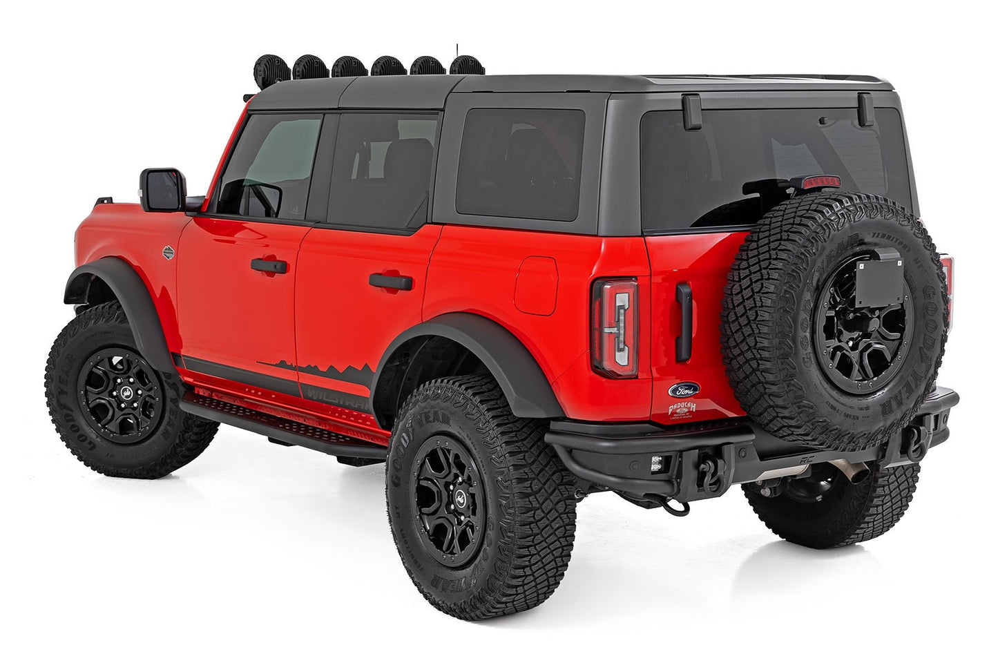 Rough Country 14007 OV2 Running Boards | Side Step Bars | 4-Door | Ford Bronco 4WD (2021-2025)