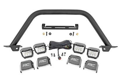 Rough Country 51115 Safari Bar | 3" OSRAM (Quad) | Wide | OE Modular Steel | Ford Bronco (21-25)