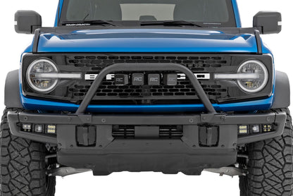 Rough Country 51115 Safari Bar | 3" OSRAM (Quad) | Wide | OE Modular Steel | Ford Bronco (21-25)