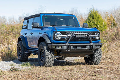Rough Country 51117 Safari Bar | 12" LED Light Bar | Black | DRL | Single Row | OE Modular Steel | Ford Bronco (21-25)
