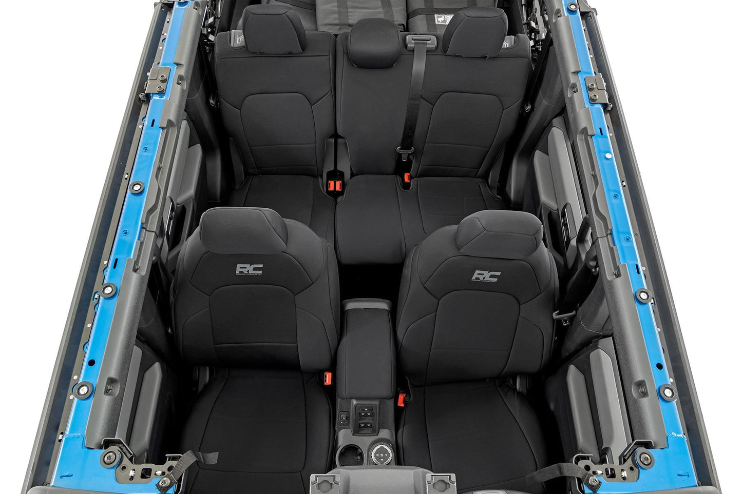 Rough Country 91045 Seat Covers | Bucket Seats | FR & RR | Ford Bronco 4WD (2021-2025)