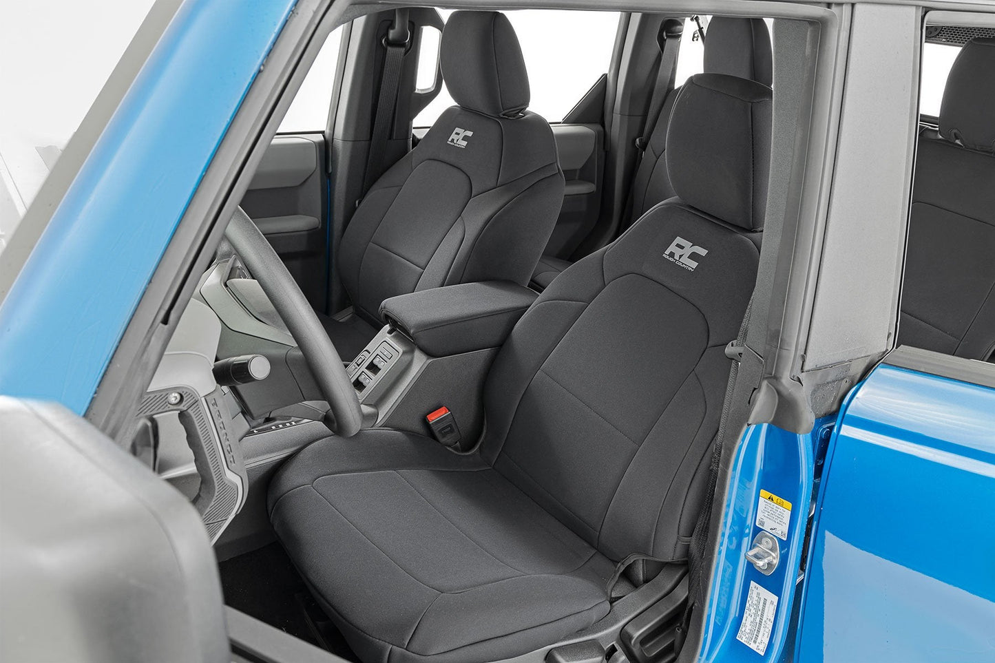 Rough Country 91045 Seat Covers | Bucket Seats | FR & RR | Ford Bronco 4WD (2021-2025)