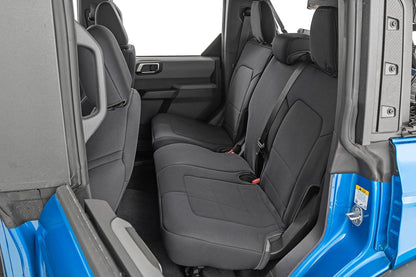 Rough Country 91045 Seat Covers | Bucket Seats | FR & RR | Ford Bronco 4WD (2021-2025)
