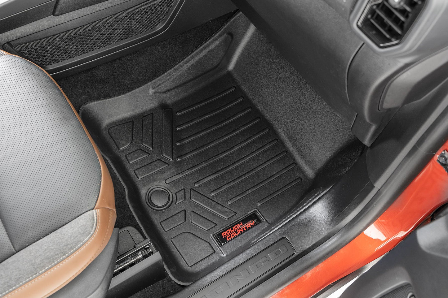 Rough Country M-51323 Floor Mats | FR & RR | Ford Bronco Sport 4WD (2021-2025)
