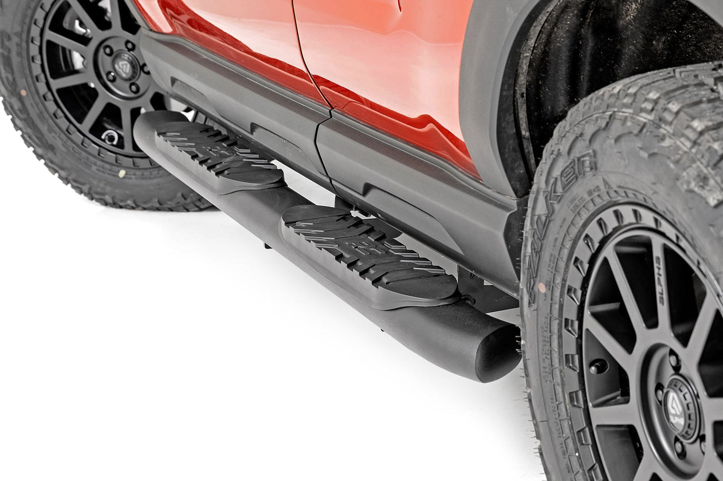 Rough Country 21006 Oval Nerf Steps | Black | Ford Bronco Sport 4WD (2021-2025)
