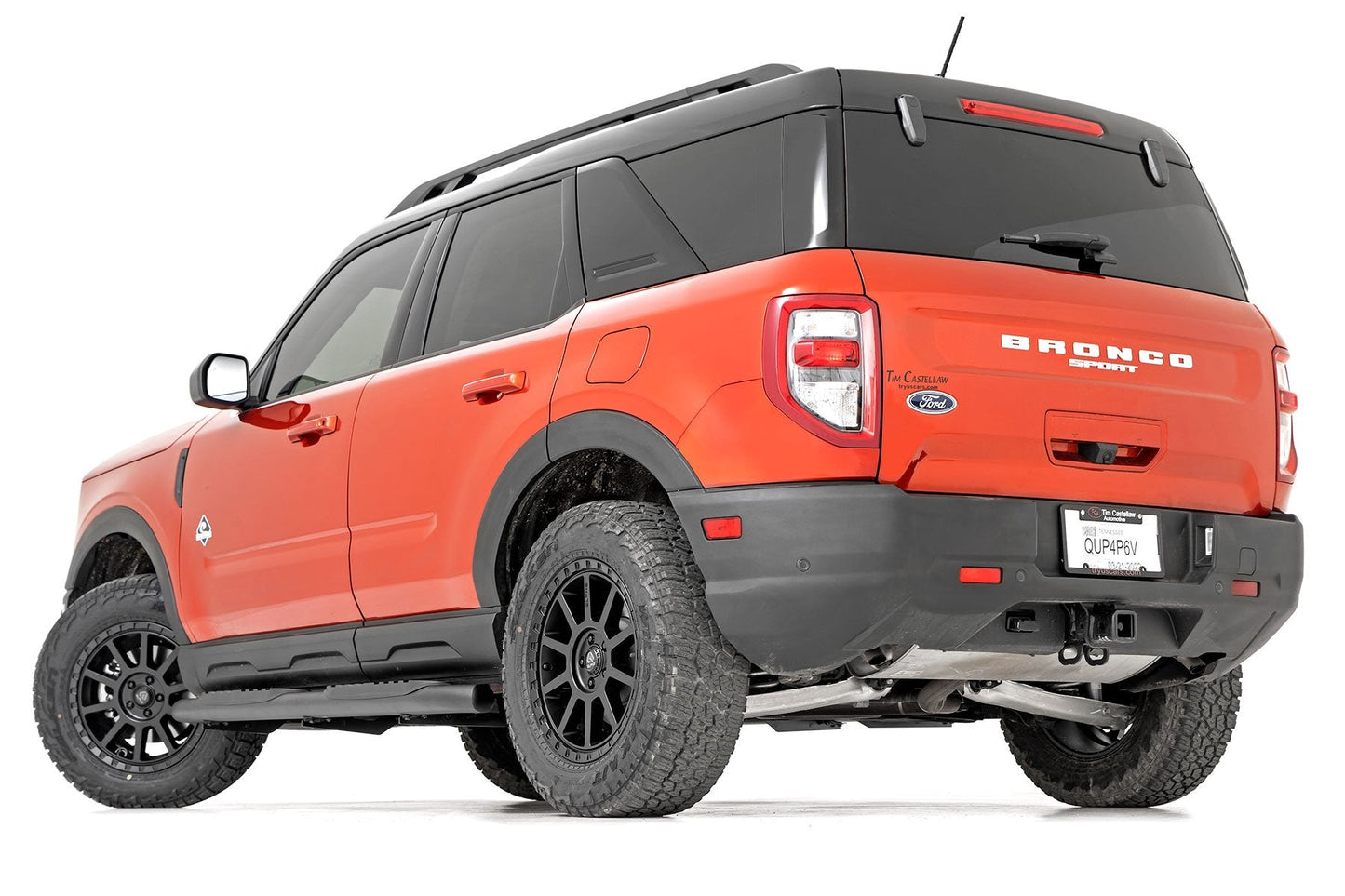 Rough Country 21006 Oval Nerf Steps | Black | Ford Bronco Sport 4WD (2021-2025)