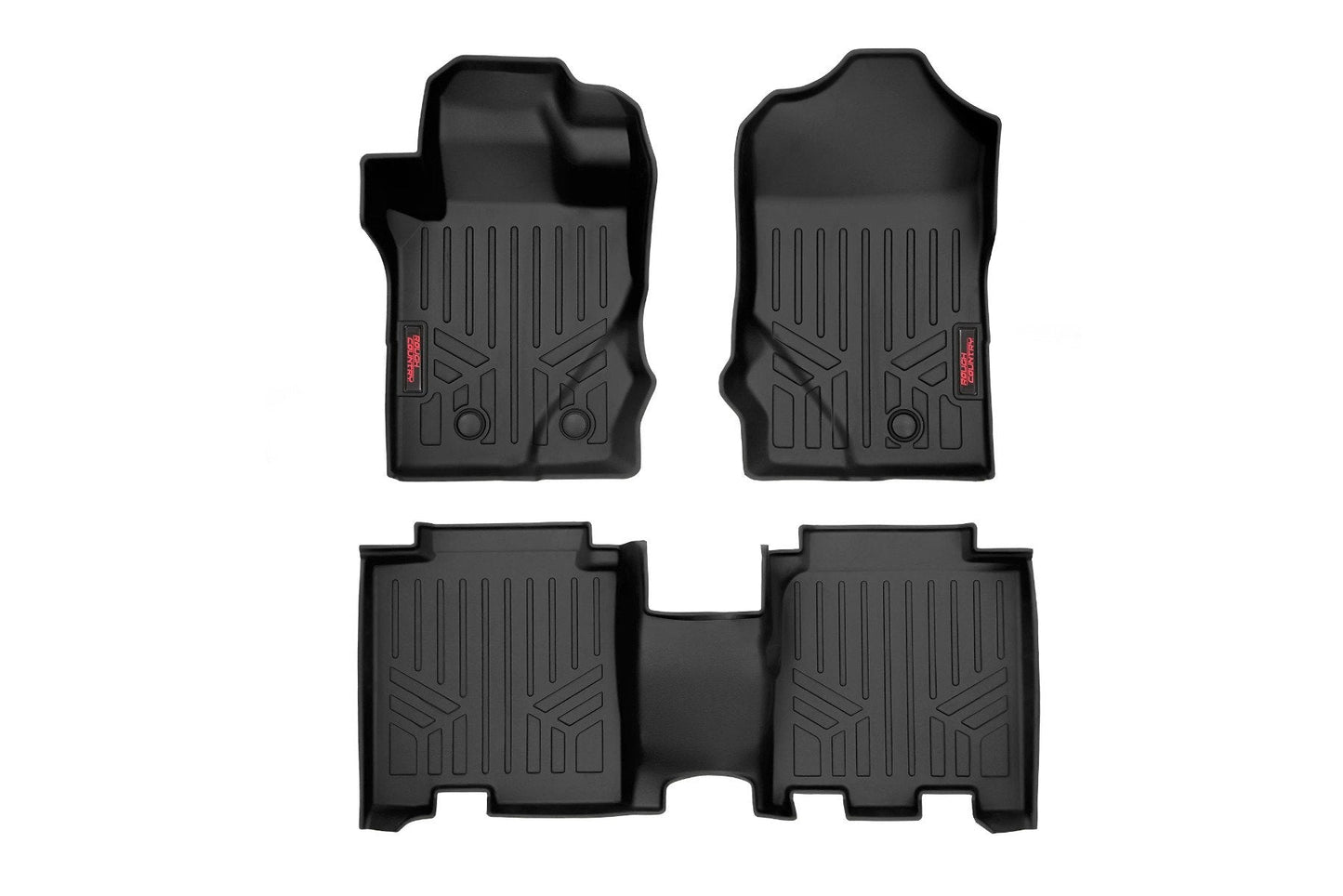 Rough Country M-51602 Floor Mats | Front & Rear | Ford Bronco 4WD (2021-2025)