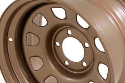 Rough Country RC158545B Steel Wheel | Bronze | 15x8 | 5x4.5 | 3.30 Bore | -19