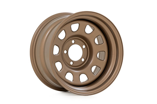 Rough Country RC158545B Steel Wheel | Bronze | 15x8 | 5x4.5 | 3.30 Bore | -19