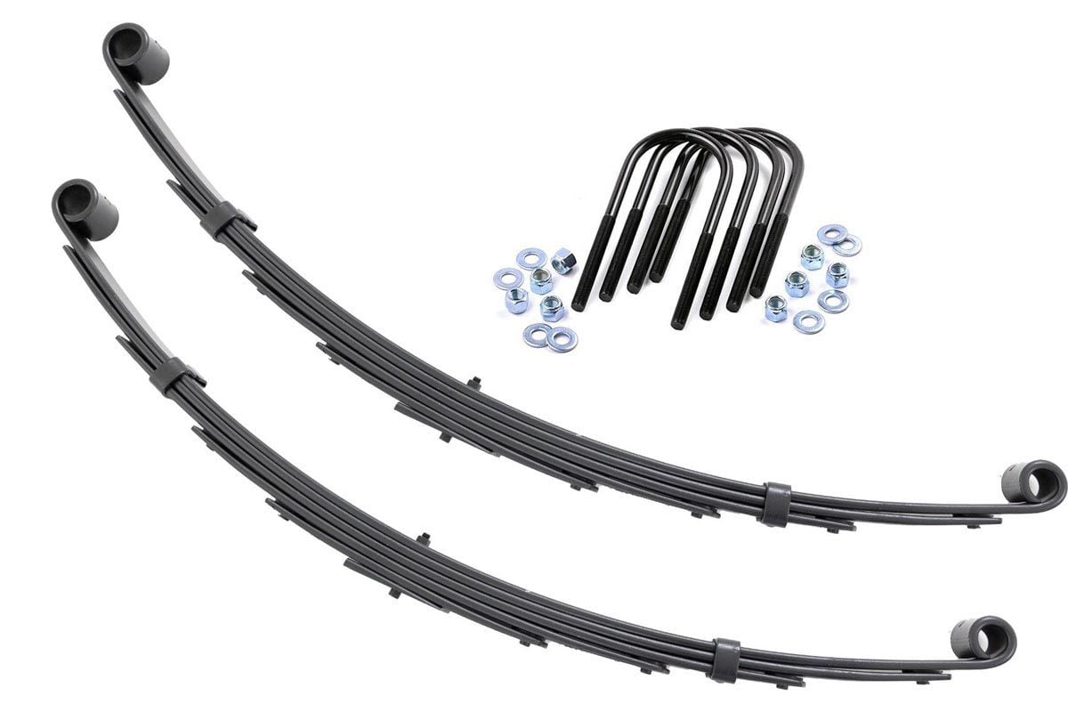 Rough Country 8015Kit Front Leaf Springs | 6" Lift | Pair | Chevy/GMC C10/K10 Truck & SUV/K5 Blazer (73-91)