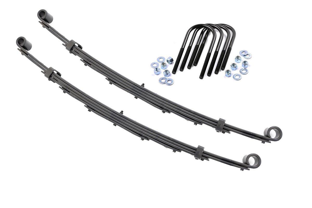 Rough Country 8001Kit Front Leaf Springs | 4" Lift | Pair | Chevy/GMC C10/K10 C15/K15 Truck/Half-Ton Suburban (69-72)