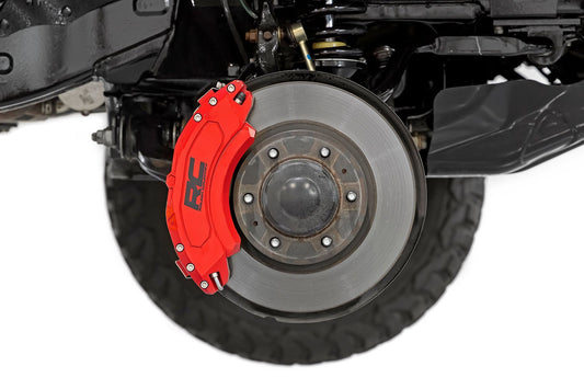 Rough Country 71100A Caliper Covers | Front and Rear | Red | Chevy/GMC 1500 (14-18 & Classic)