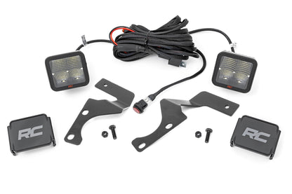 Rough Country 80796 LED Light Kit | Ditch Mount | 2" Spectrum Spot Pair | Toyota 4Runner (10-24)