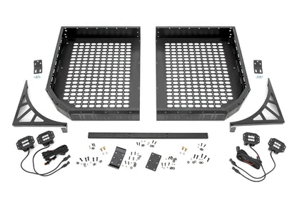 Rough Country 96121 Cargo Rack | Dual 2" Black LED Pairs | Flush Mount | CFMOTO UFORCE 1000