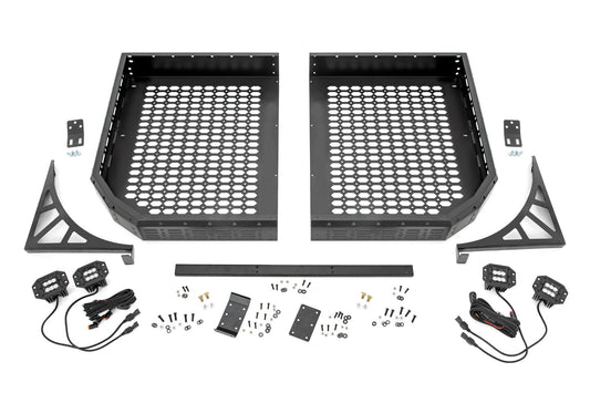 Rough Country 96121 Cargo Rack | Dual 2" Black LED Pairs | Flush Mount | CFMOTO UFORCE 1000