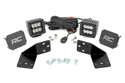 Rough Country 96110 LED Light Kit | Rear Mount | 2" Black Pair | CFMOTO UFORCE 1000