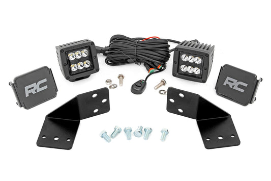 Rough Country 96110 LED Light Kit | Rear Mount | 2" Black Pair | CFMOTO UFORCE 1000