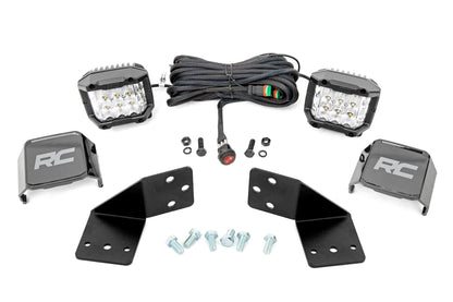 Rough Country 96113 LED Light Kit | Rear Mount | 3" Chrome Pair | Wide Angle | CFMOTO UFORCE 1000