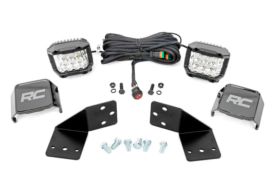 Rough Country 96113 LED Light Kit | Rear Mount | 3" Chrome Pair | Wide Angle | CFMOTO UFORCE 1000