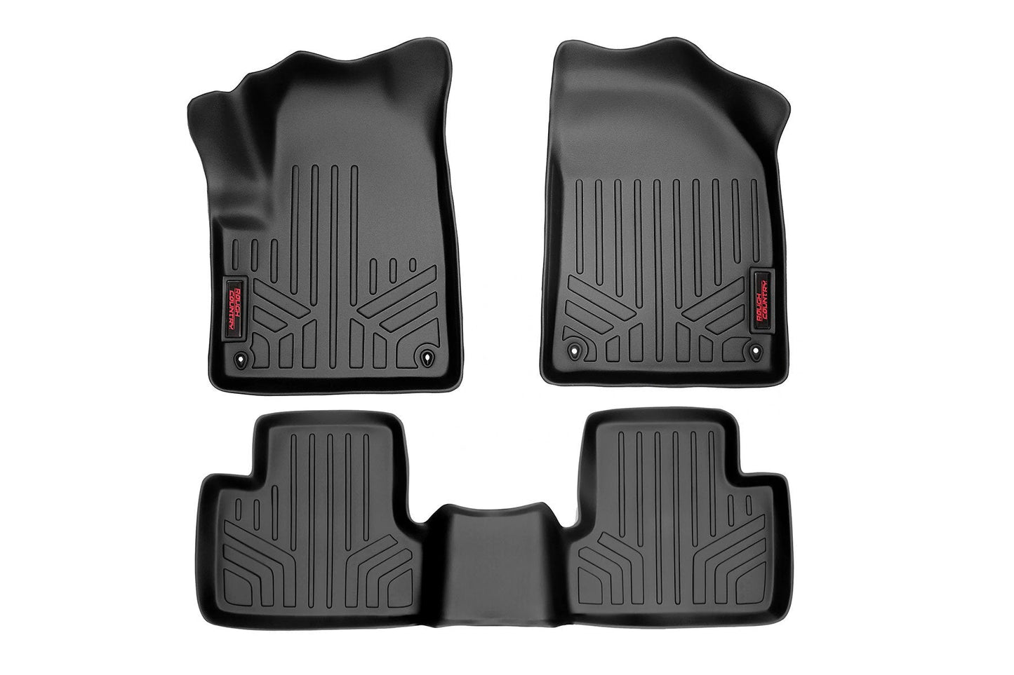 Rough Country M-61702 Floor Mats | FR & RR | Jeep Cherokee KL 2WD/4WD (2014-2023)