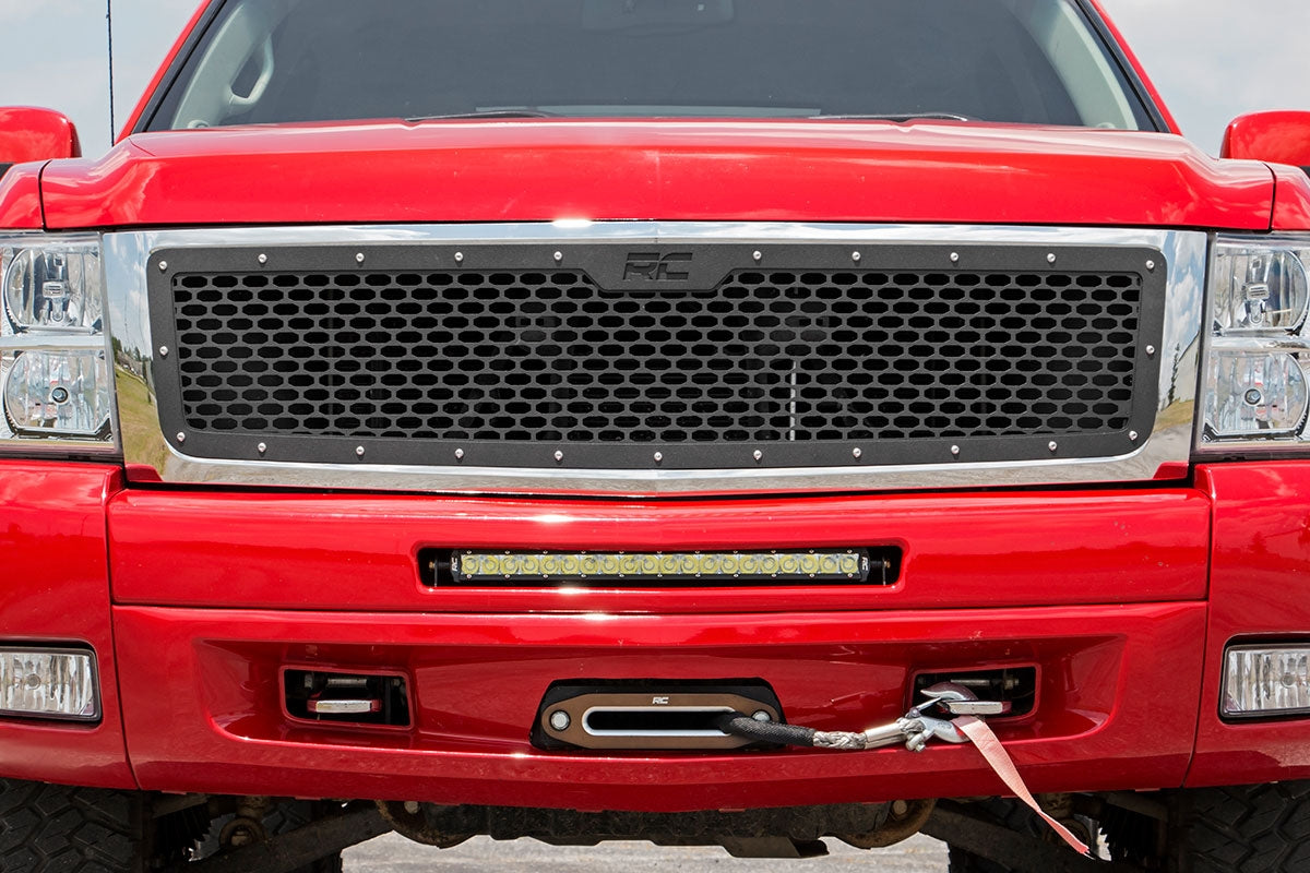 Rough Country 70194 Mesh Grille | Chevy Silverado 1500 2WD/4WD (2007-2013)