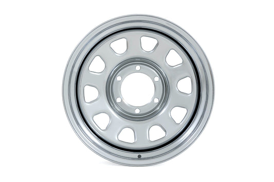 Rough Country RC158545C Steel Wheel | Chrome | 15x8 | 5x4.5 | 3.30 Bore | -19