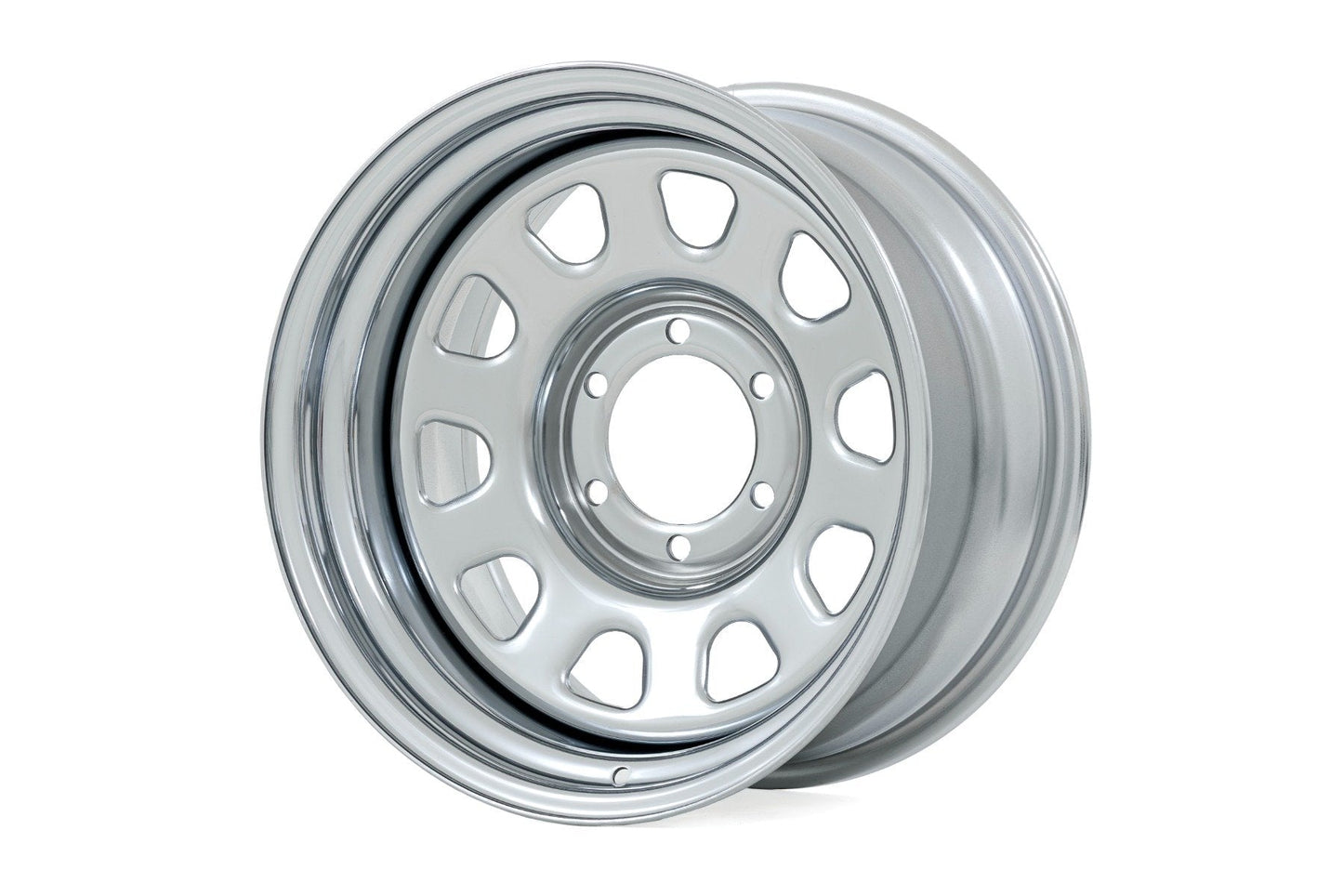 Rough Country RC52-6866C Steel Wheel | Chrome | 16x8 | 5x4.5 | 3.30 Bore | -6