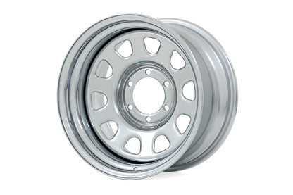 Rough Country RC52-6866C Steel Wheel | Chrome | 16x8 | 5x4.5 | 3.30 Bore | -6