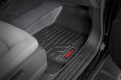 Rough Country M-21513 Floor Mats | FR & RR | Crew | Chevy/GMC Canyon/Colorado 2WD/4WD (2015-2022)